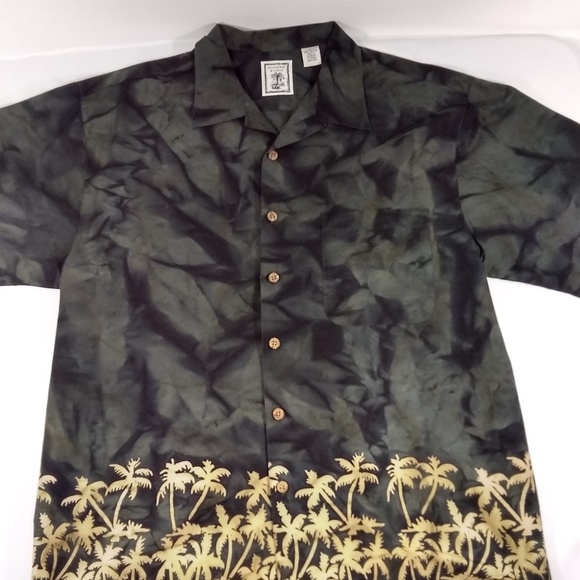 Roundtree & Yorke Mens Large Button Hawaiian shirt - Picture 1 of 3